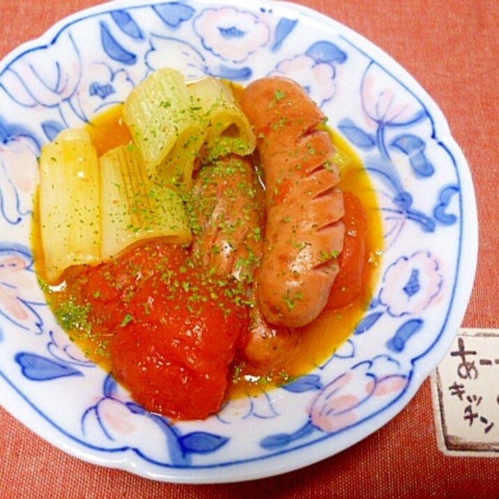 ウインナーのトマト蒸し